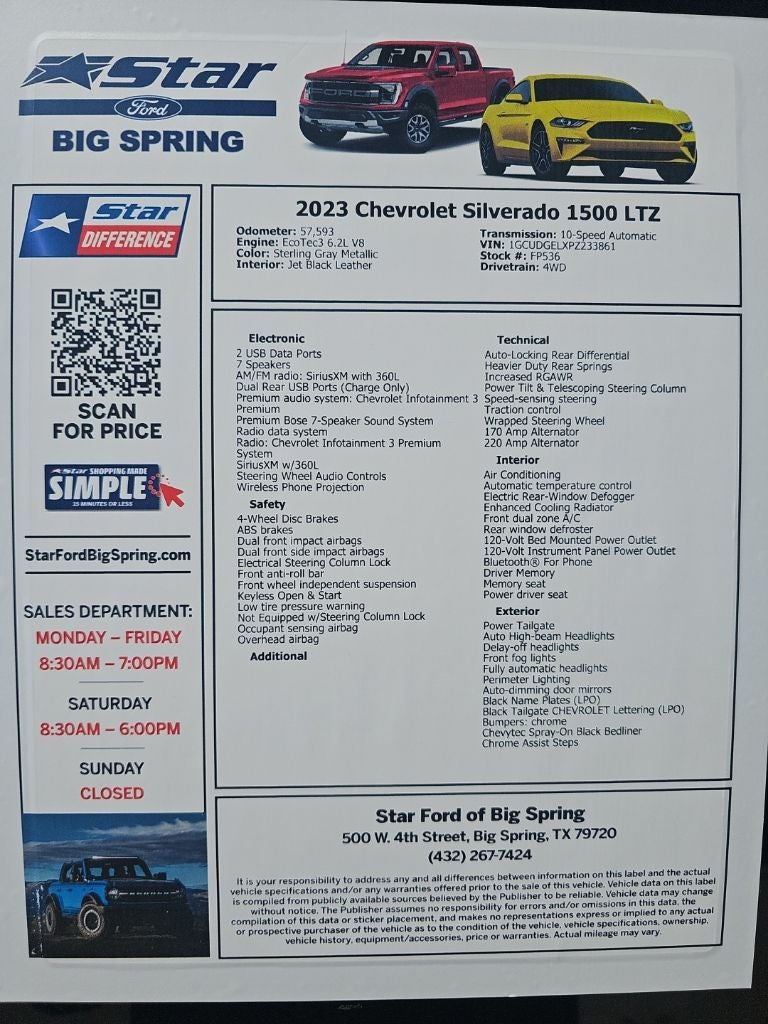 2023 Chevrolet Silverado 1500 LTZ