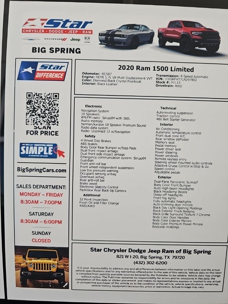 2020 RAM 1500 Limited